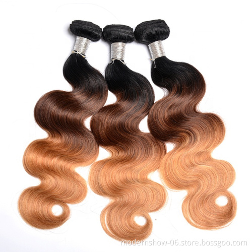 2021 Wholesale Colored Human Hair Human Hair Bundles 1b 4 27 Straight, Body Wave, Curly Brazilian Hair Stock within 24 Hours